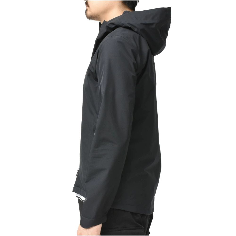 Herno Black Nylon Jacket for Refined Minimalist Style