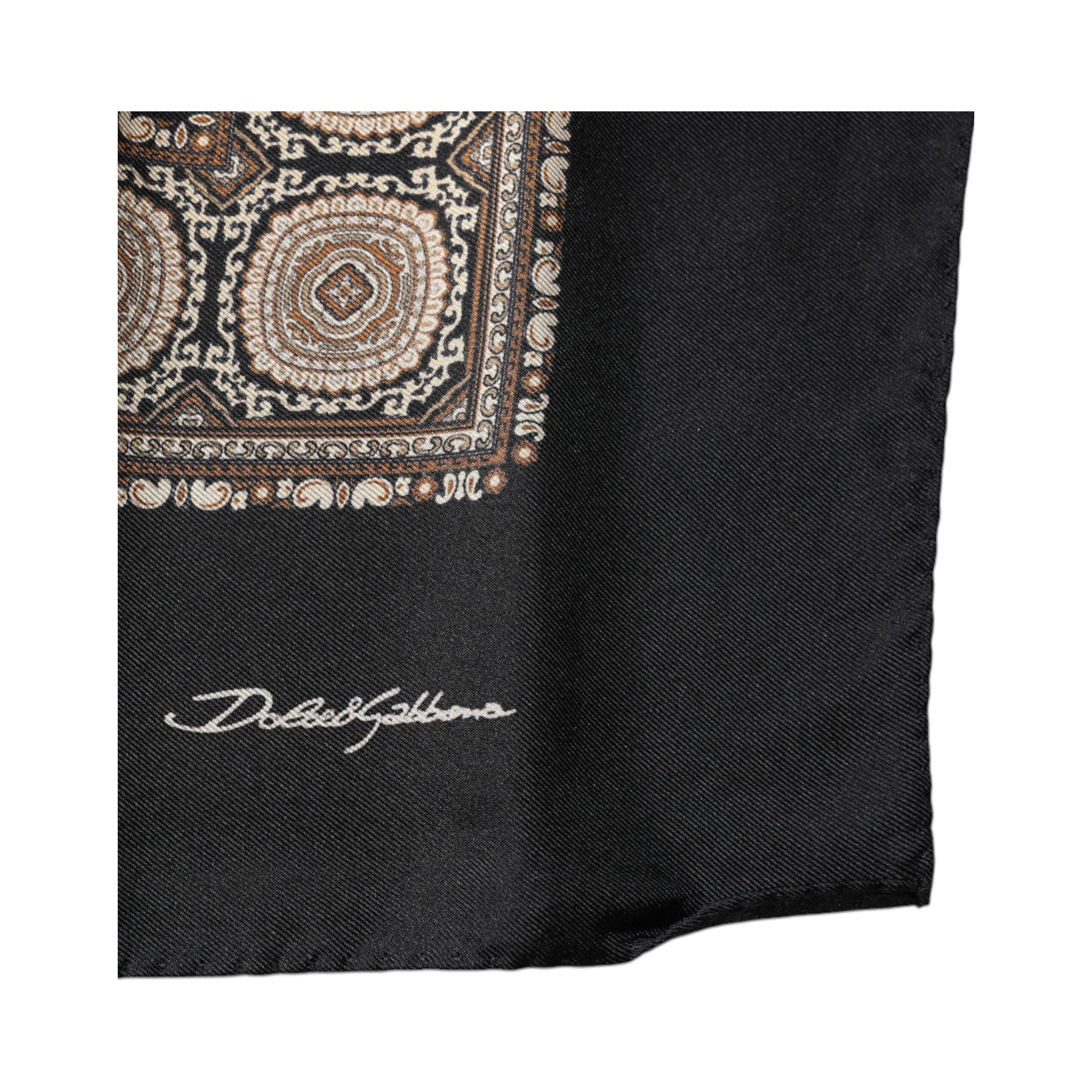 Dolce & Gabbana Multicolor Silk Square Handkerchief Scarf