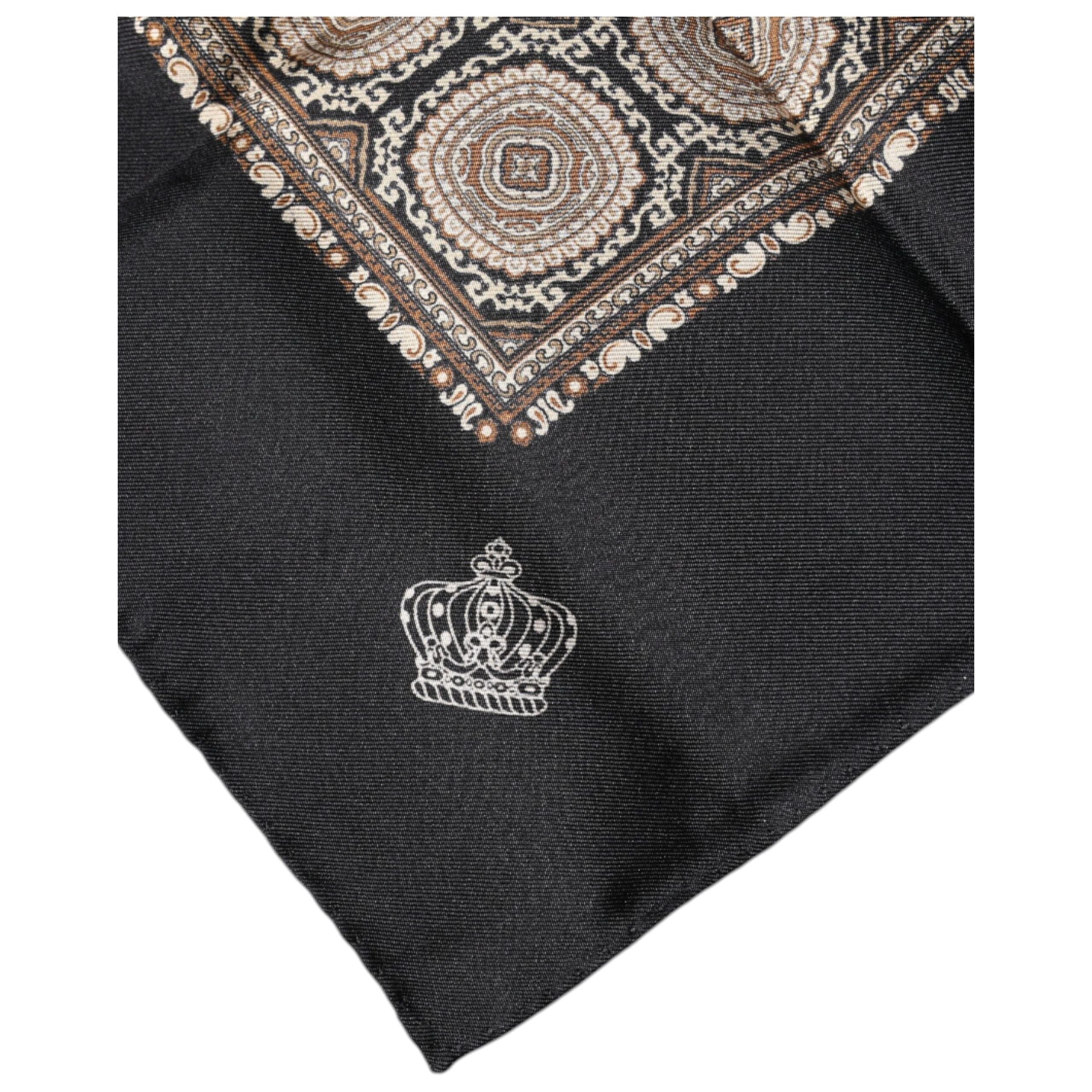 Dolce & Gabbana Multicolor Silk Square Handkerchief Scarf