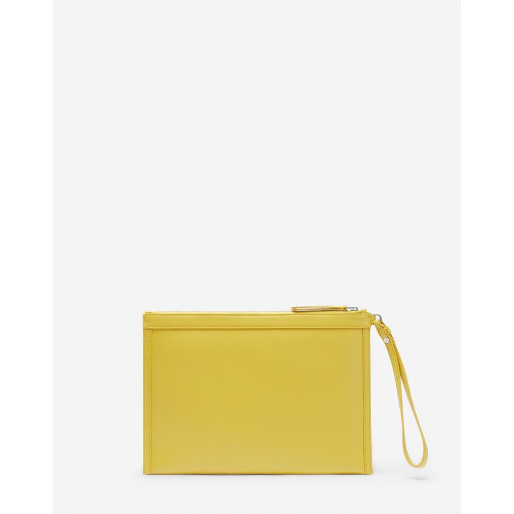 Lanvin Yellow Leather Wallet - Elegant Accessory Redefined