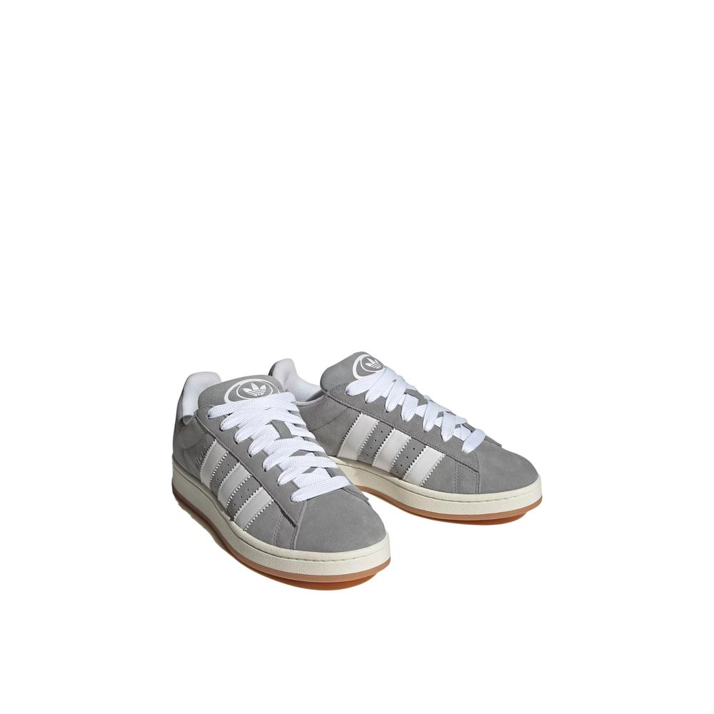 Adidas Gray Rubber Sneaker - Sophisticated Footwear Essential