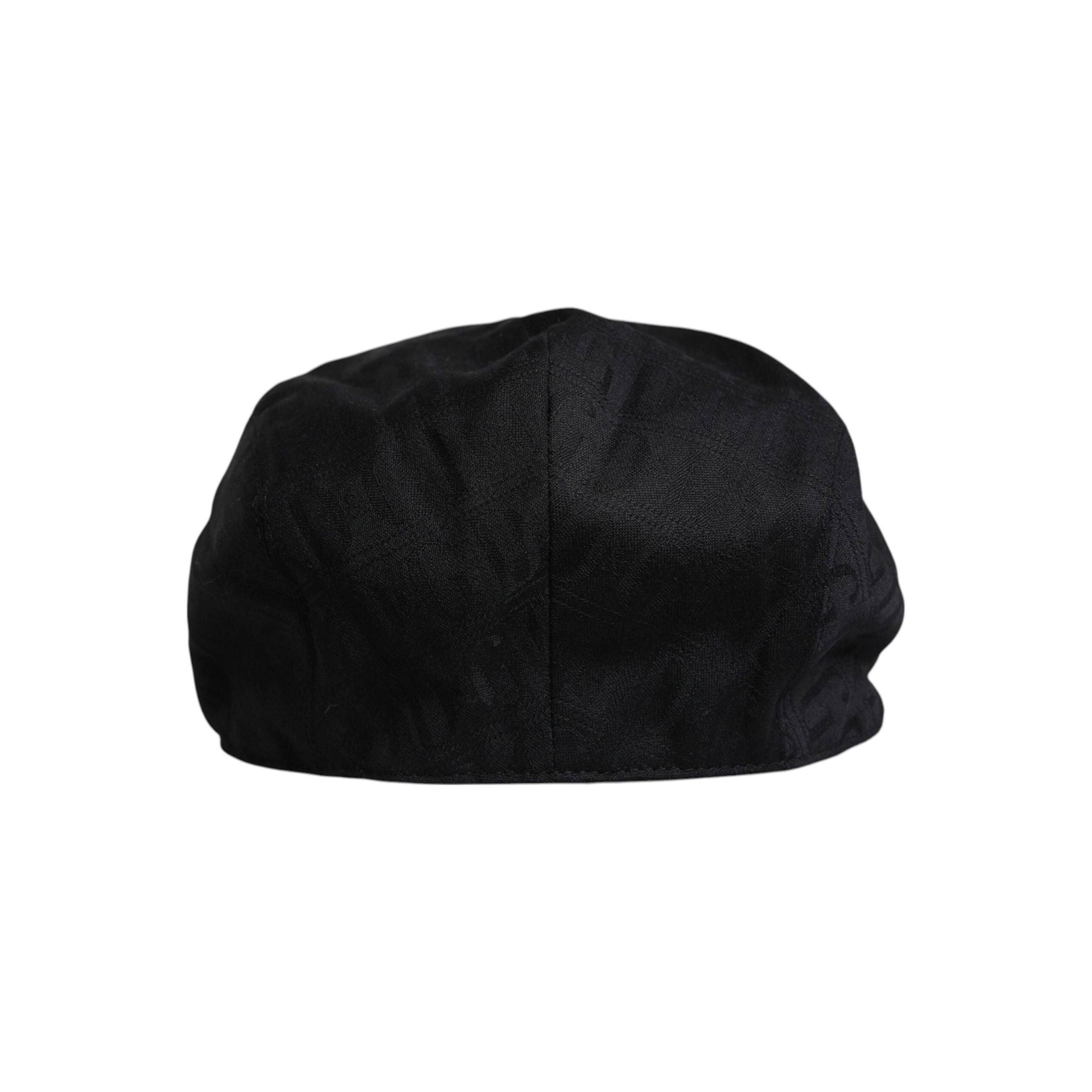 Dolce & Gabbana Black Wool Newsboy Capello Cabbie Hat