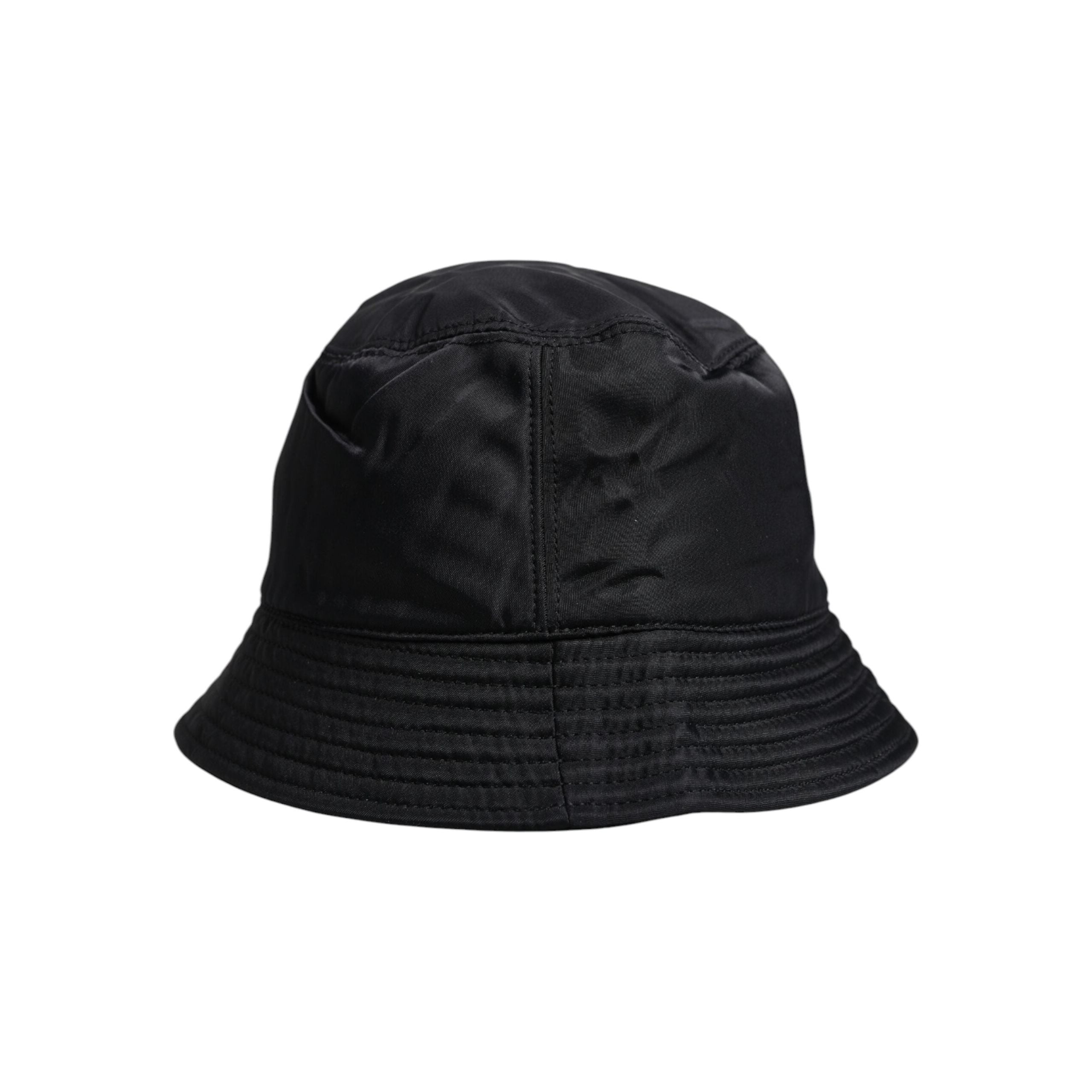 Dolce & Gabbana Black Cotton Stretch Bucket Hat