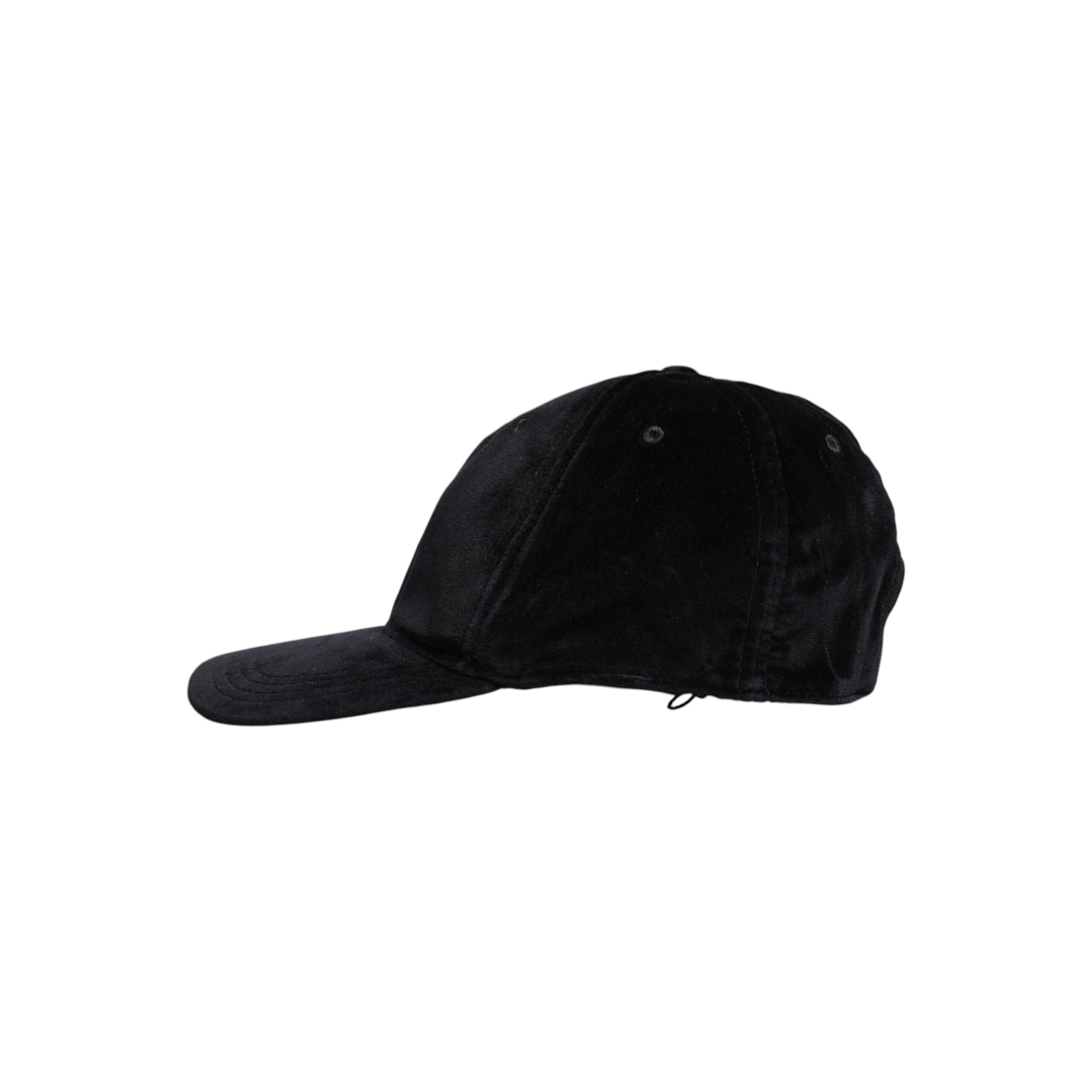Dolce & Gabbana Black Cotton 6 Panels Baseball Cap Elegance