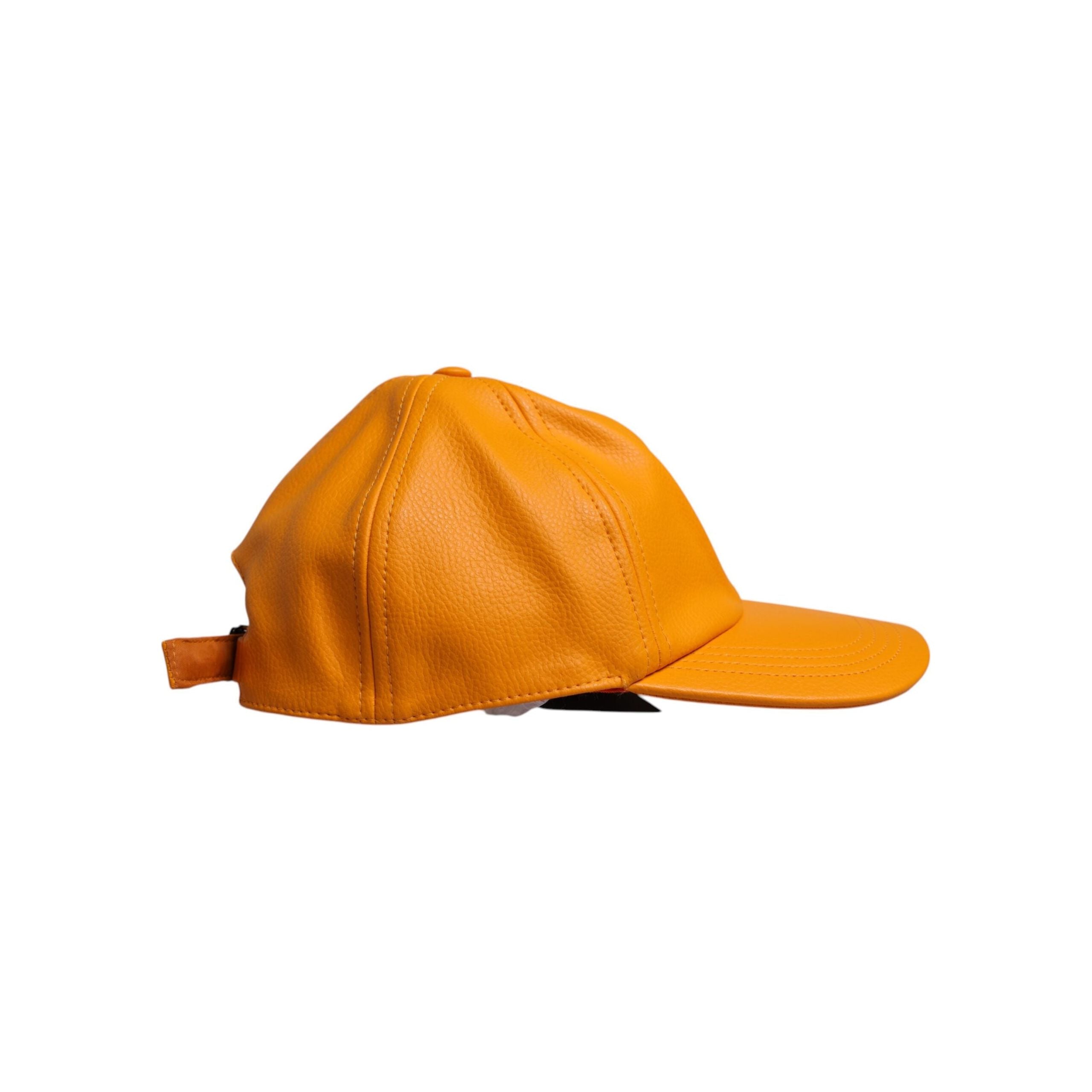 Dolce & Gabbana Orange Cotton 6 Panels Baseball Cap