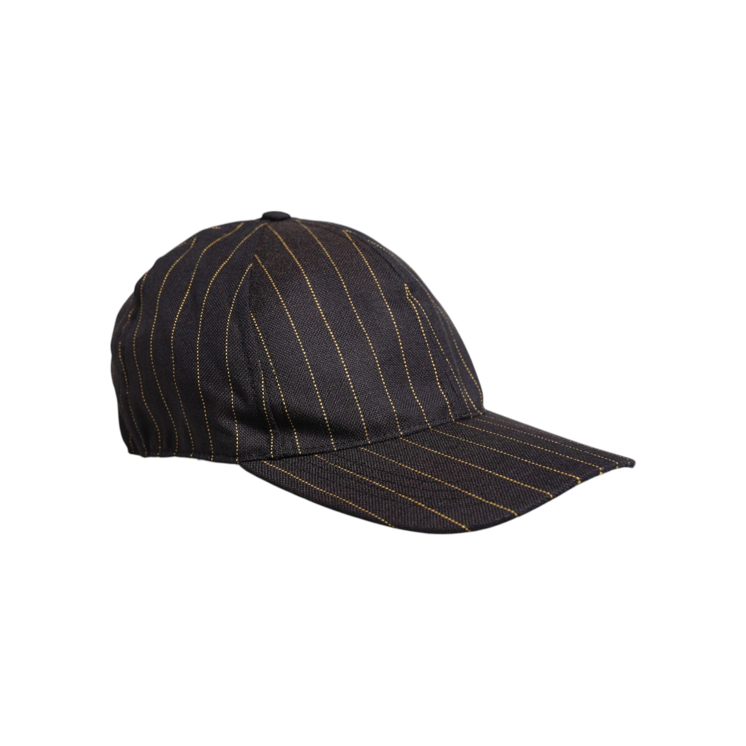 Dolce & Gabbana Brown Stripes Cotton 6 Panels Baseball Cap