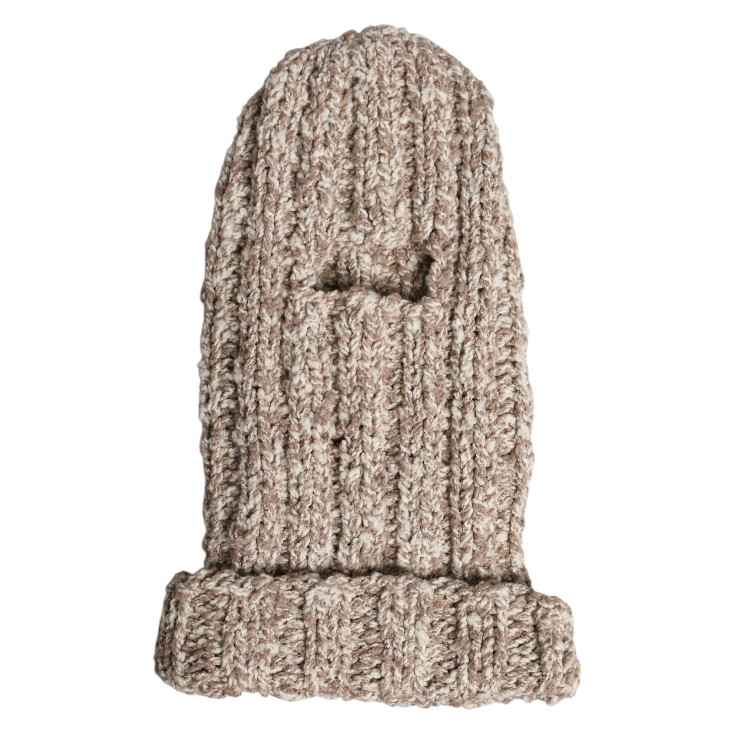 Dolce & Gabbana Beige Wool Knitted Ski Mask Balaclava Hat