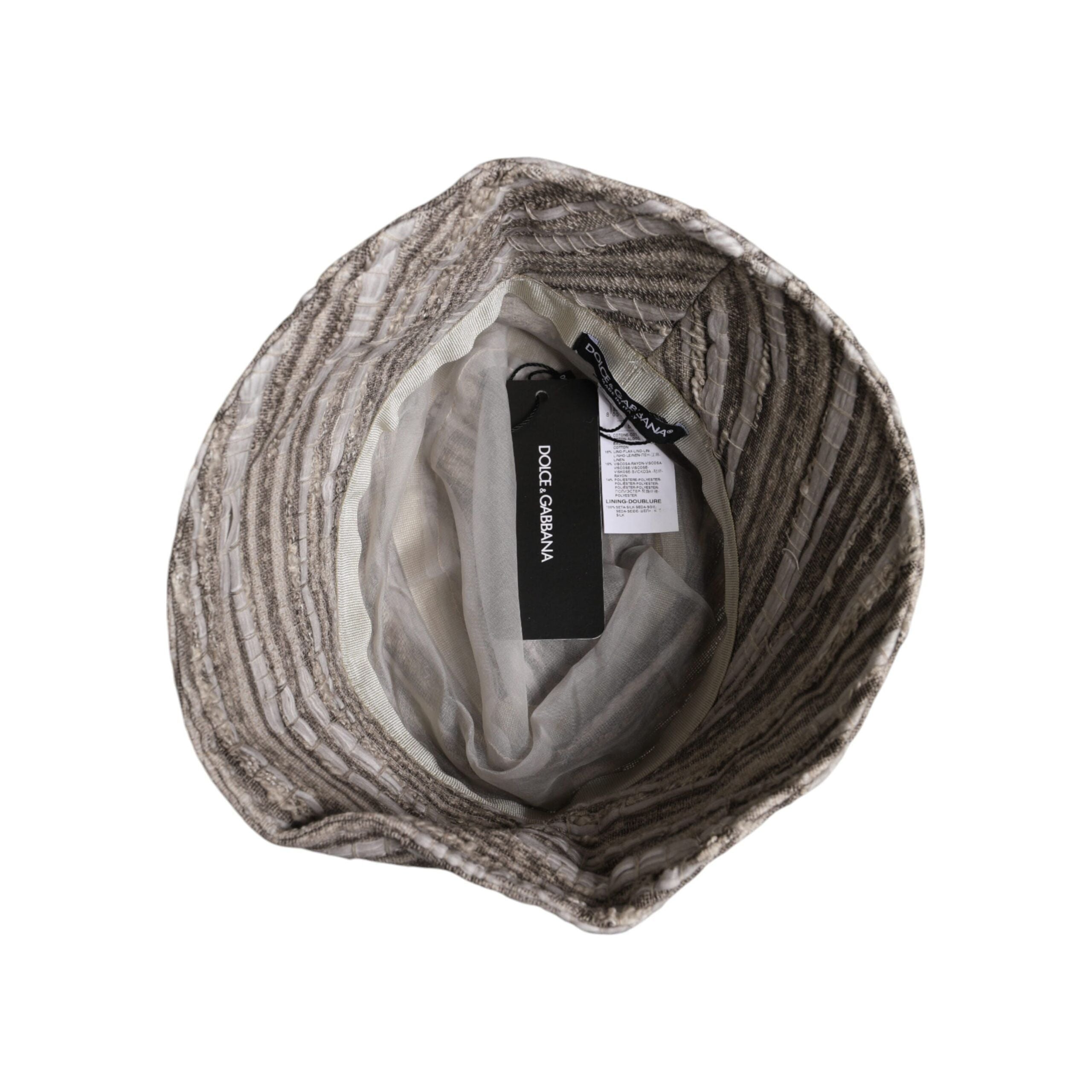 Dolce & Gabbana Multicolor Cotton Stripes Bucket Cap
