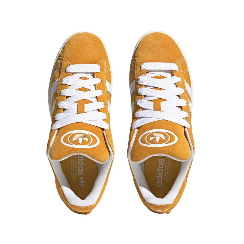 Adidas Orange Suede Leather Sneaker for Elevated Style