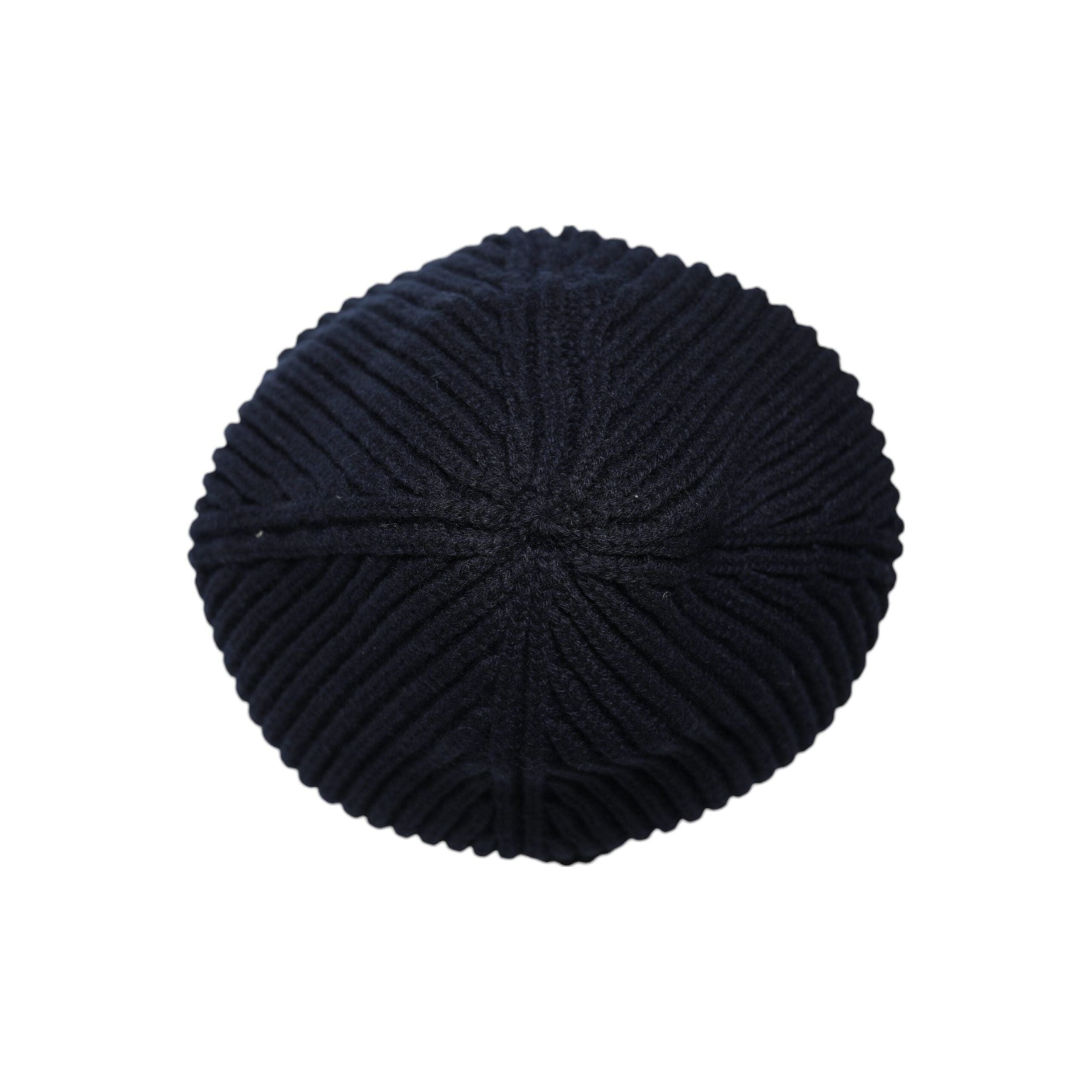 Dolce & Gabbana Black Cashmere Knitted Winter Beanie Hat