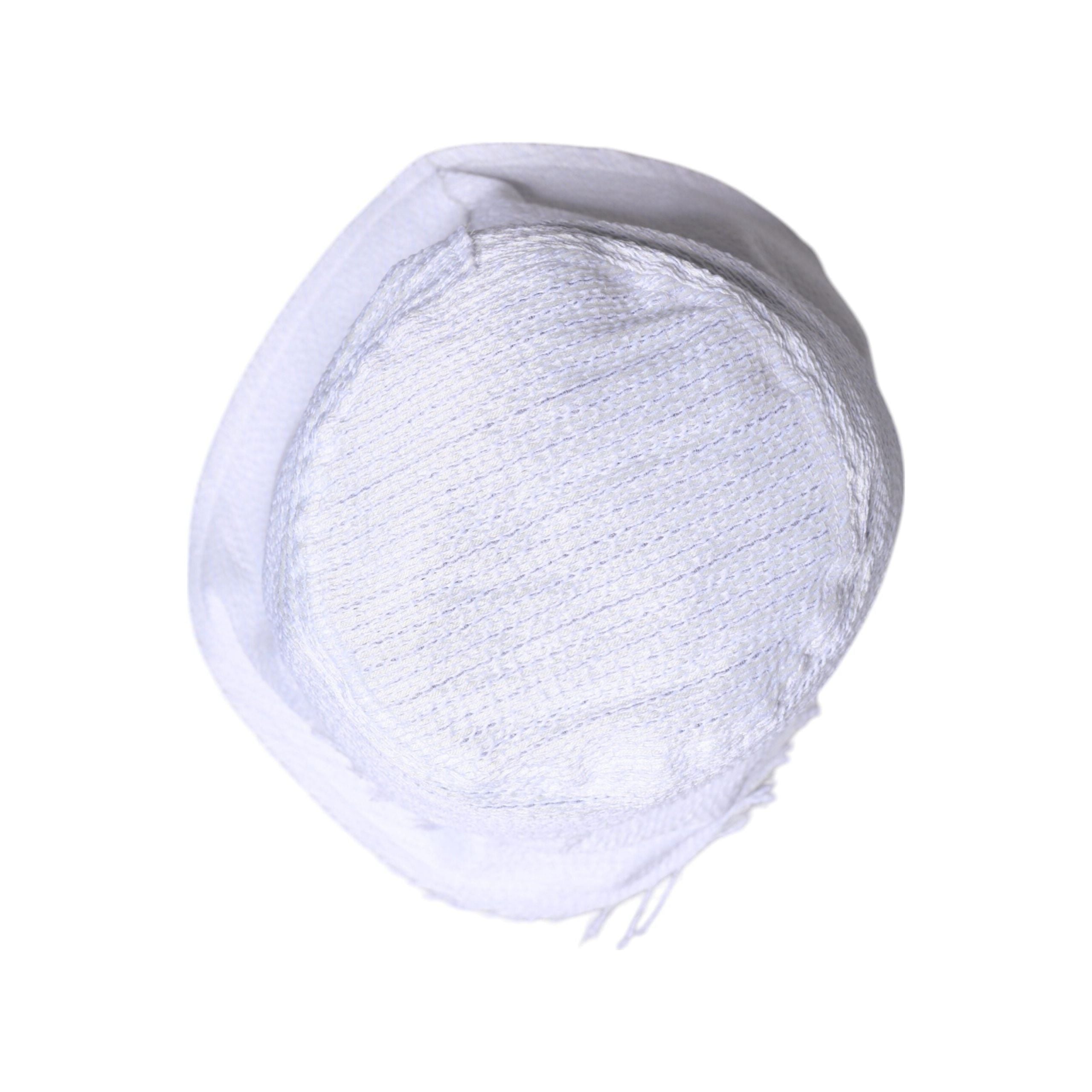 Dolce & Gabbana White Cotton Wide Brim Bucket Hat