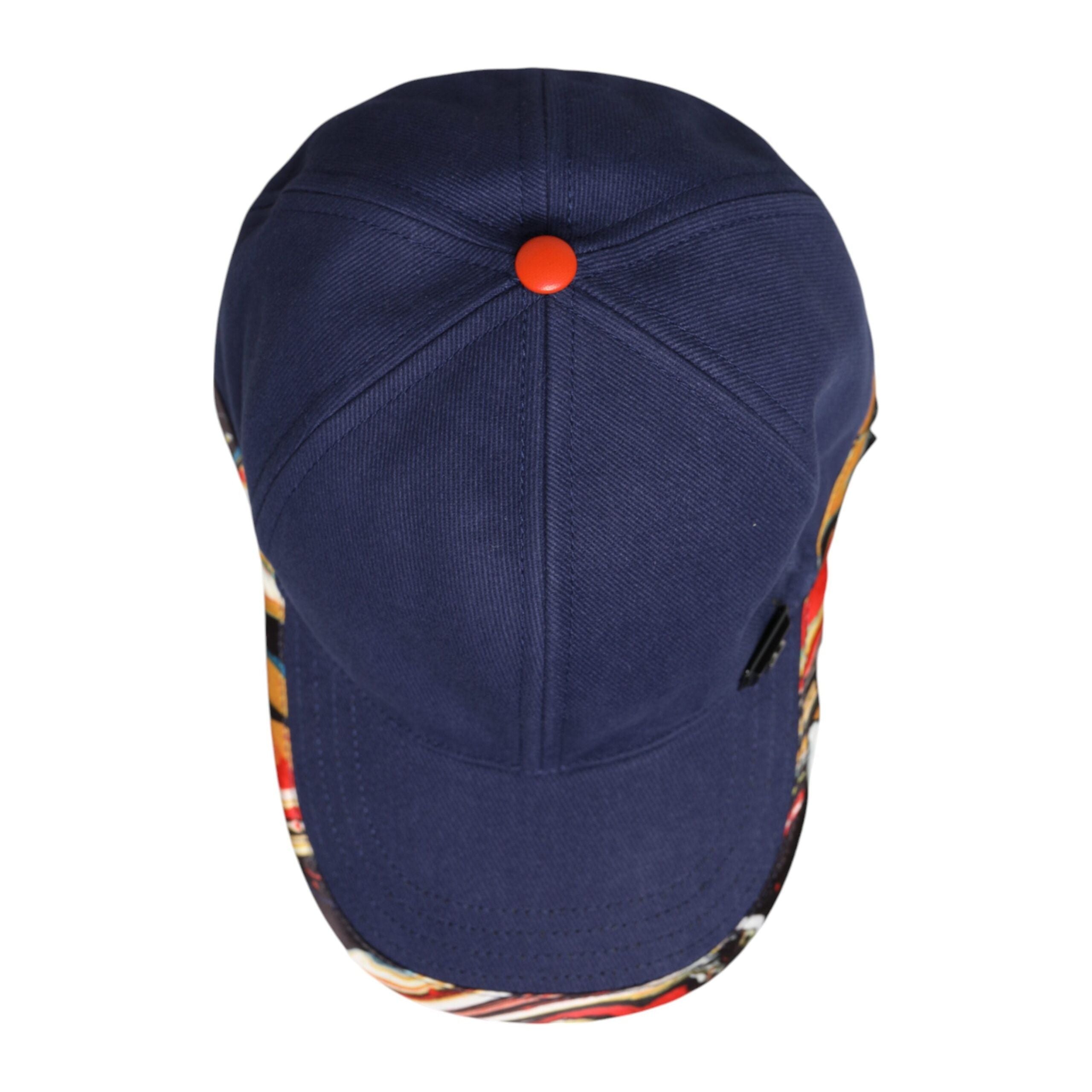 Dolce & Gabbana Blue Cotton 6 Panels Baseball Cap