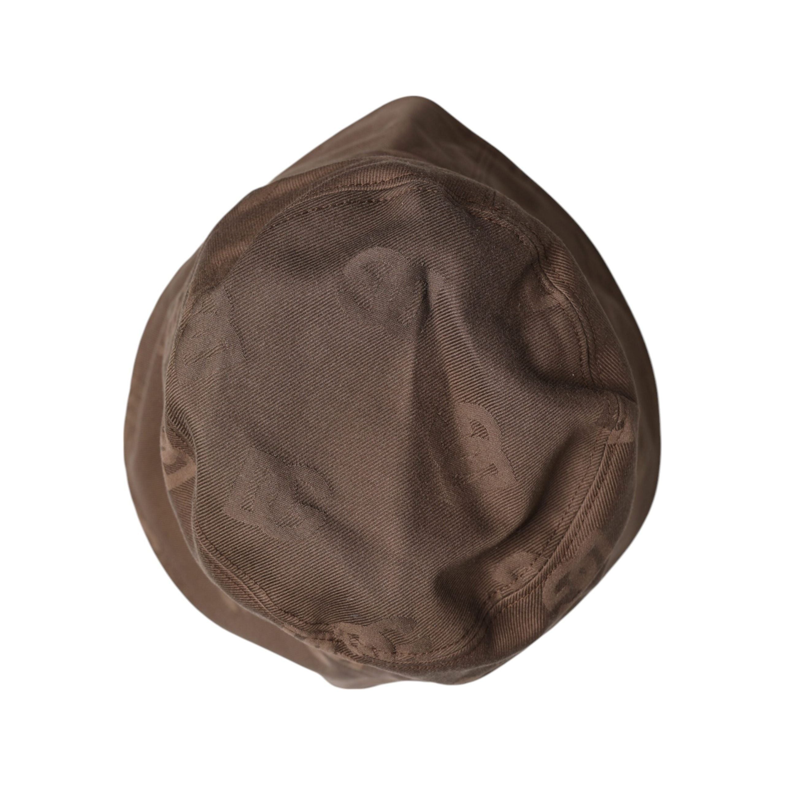 Dolce & Gabbana Brown Cotton Logo Monogram Bucket Cap