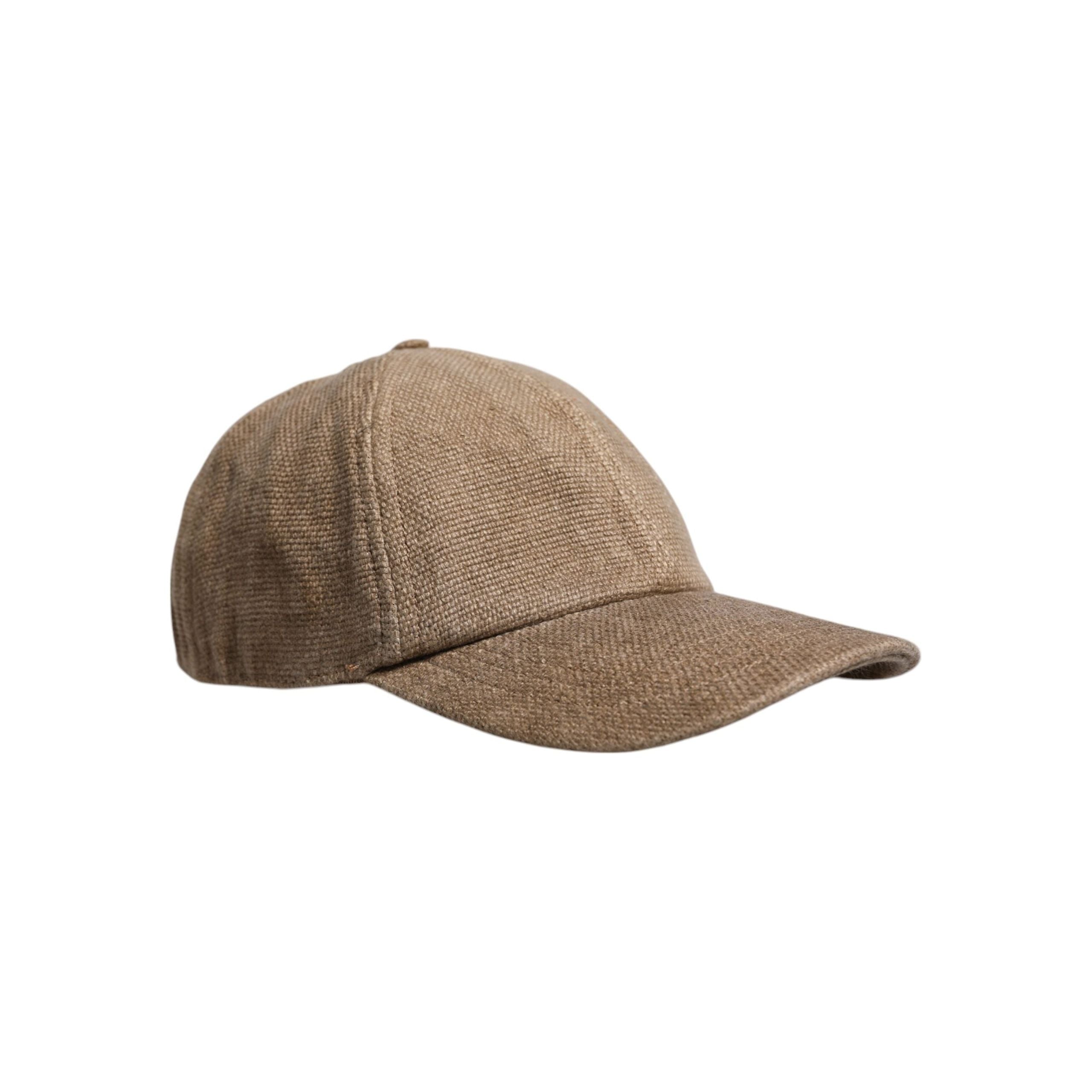 Dolce & Gabbana Brown Linen 6 Panels Baseball Cap