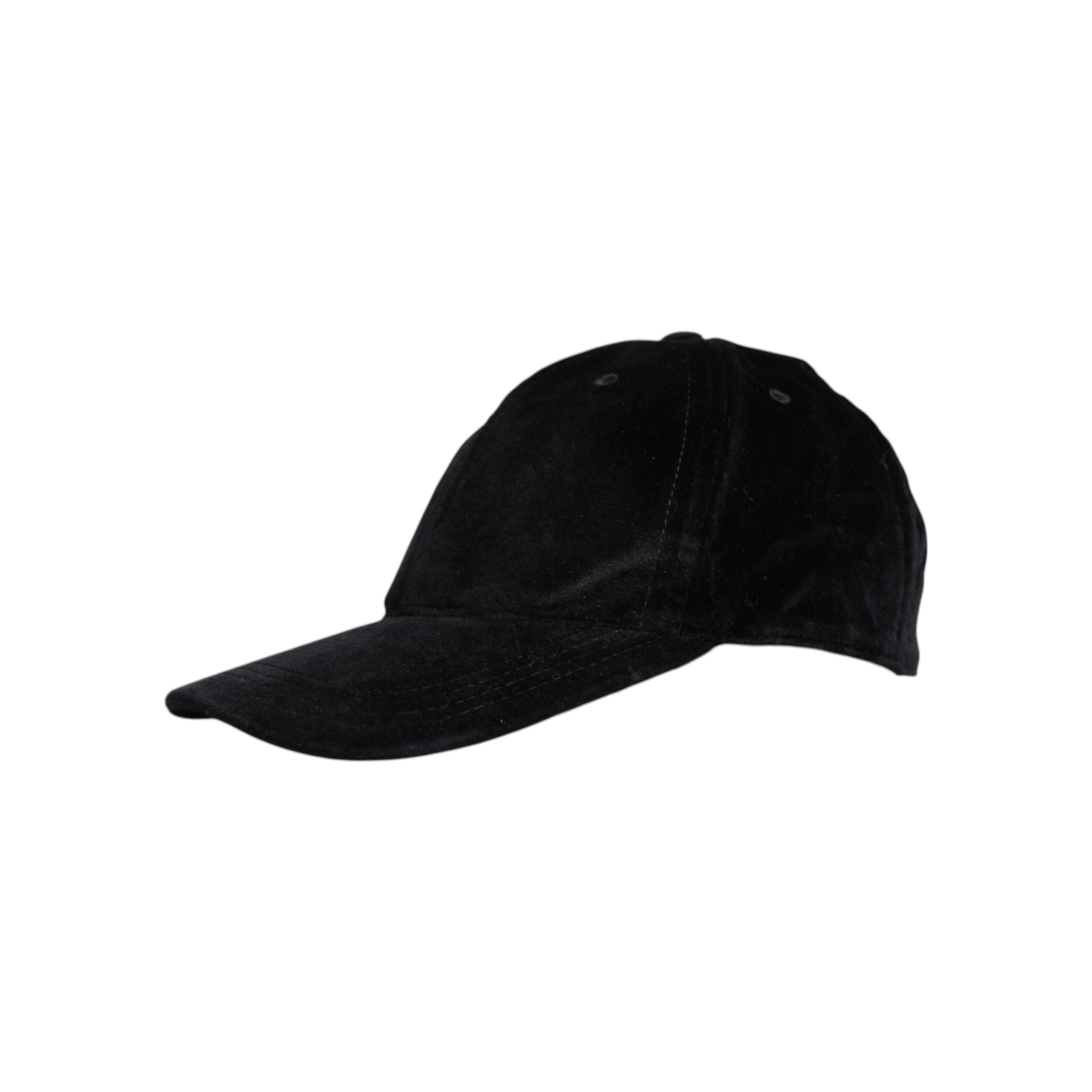 Dolce & Gabbana Black Cotton 6 Panels Baseball Cap