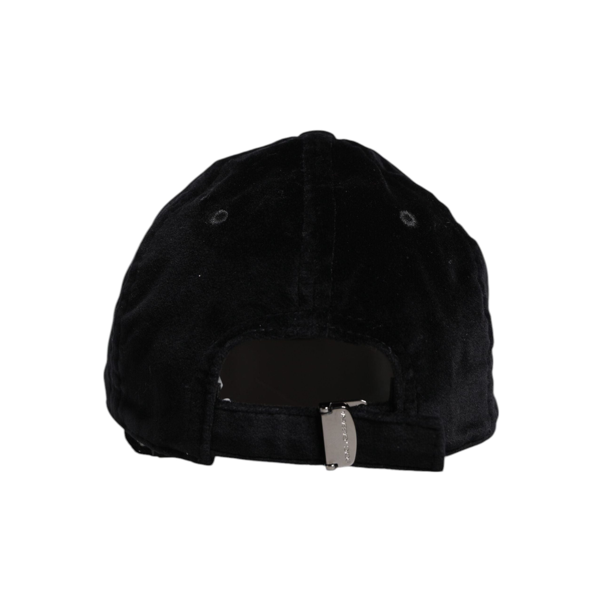 Dolce & Gabbana Black Cotton 6 Panels Baseball Cap
