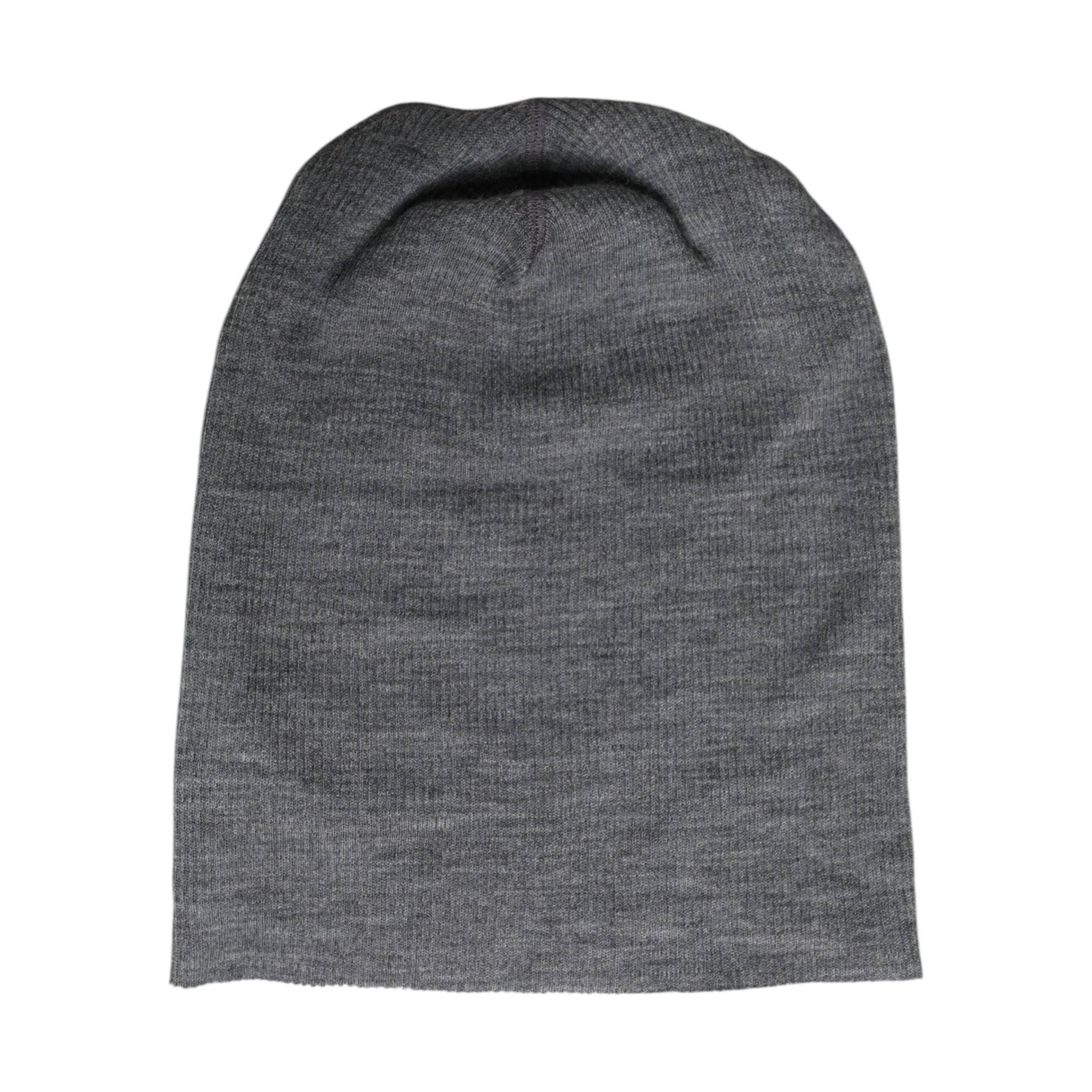 Dolce & Gabbana Gray Wool Blend Knitted Beanie Cap