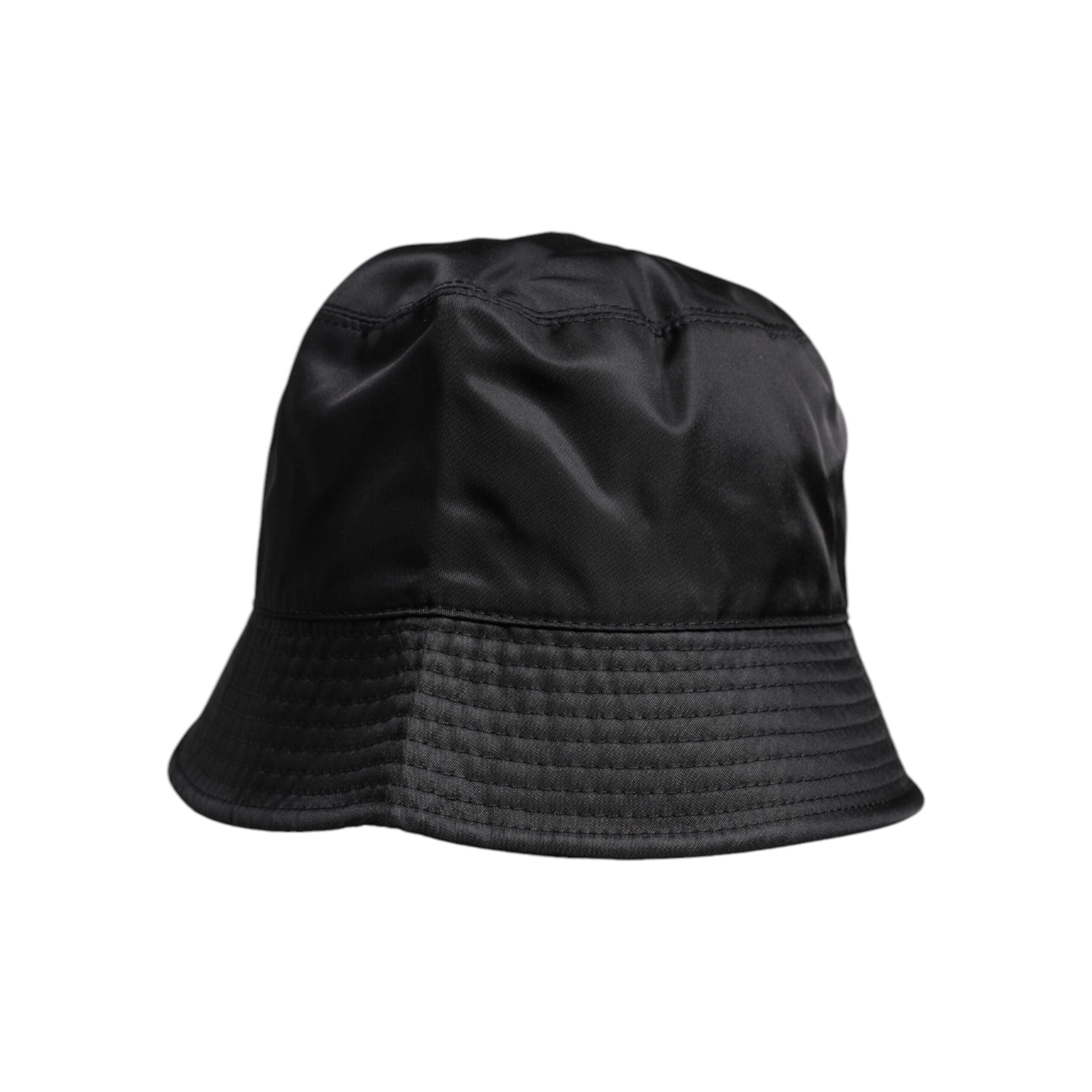 Dolce & Gabbana Black Cotton Wide Brim Bucket Hat