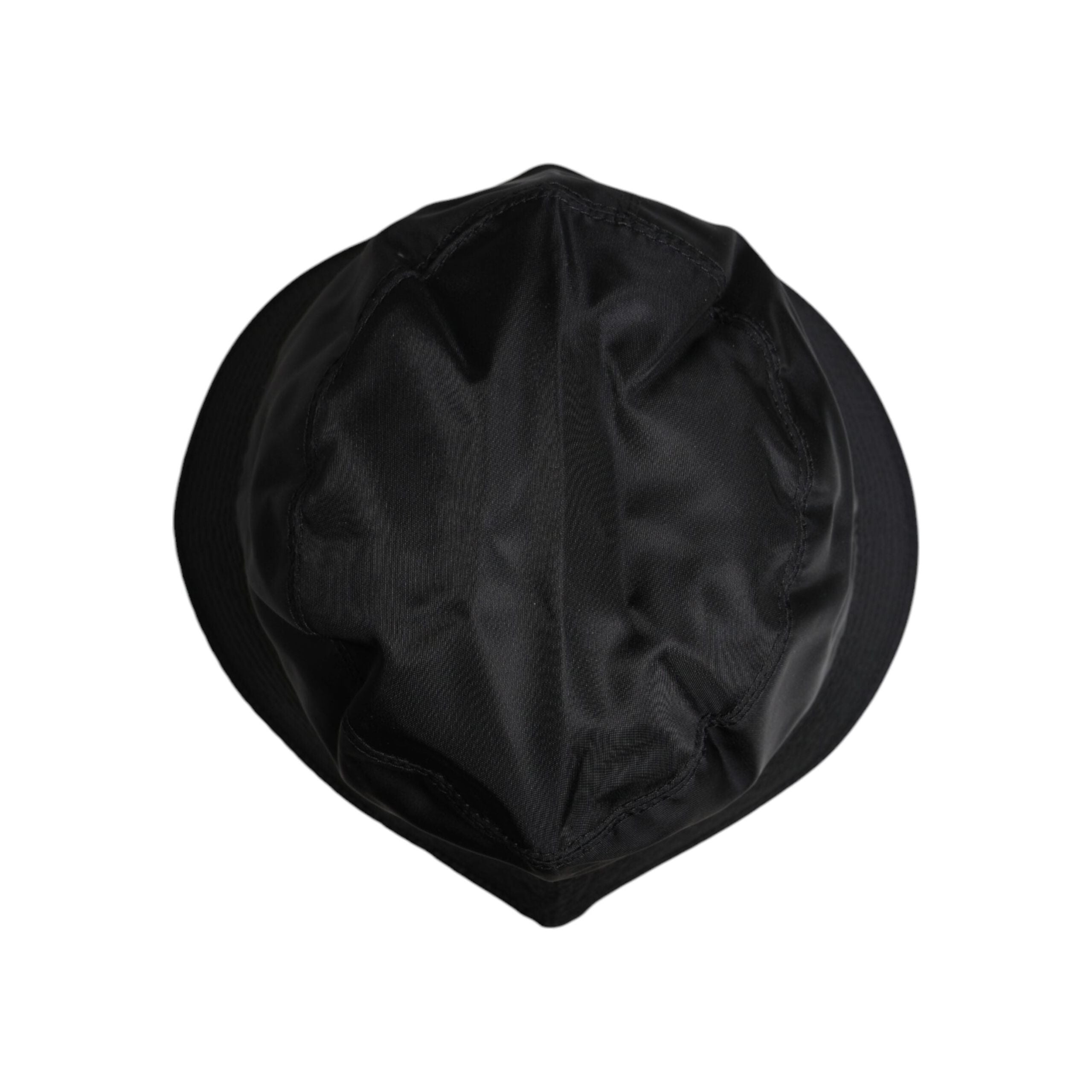Dolce & Gabbana Black Cotton Wide Brim Bucket Hat