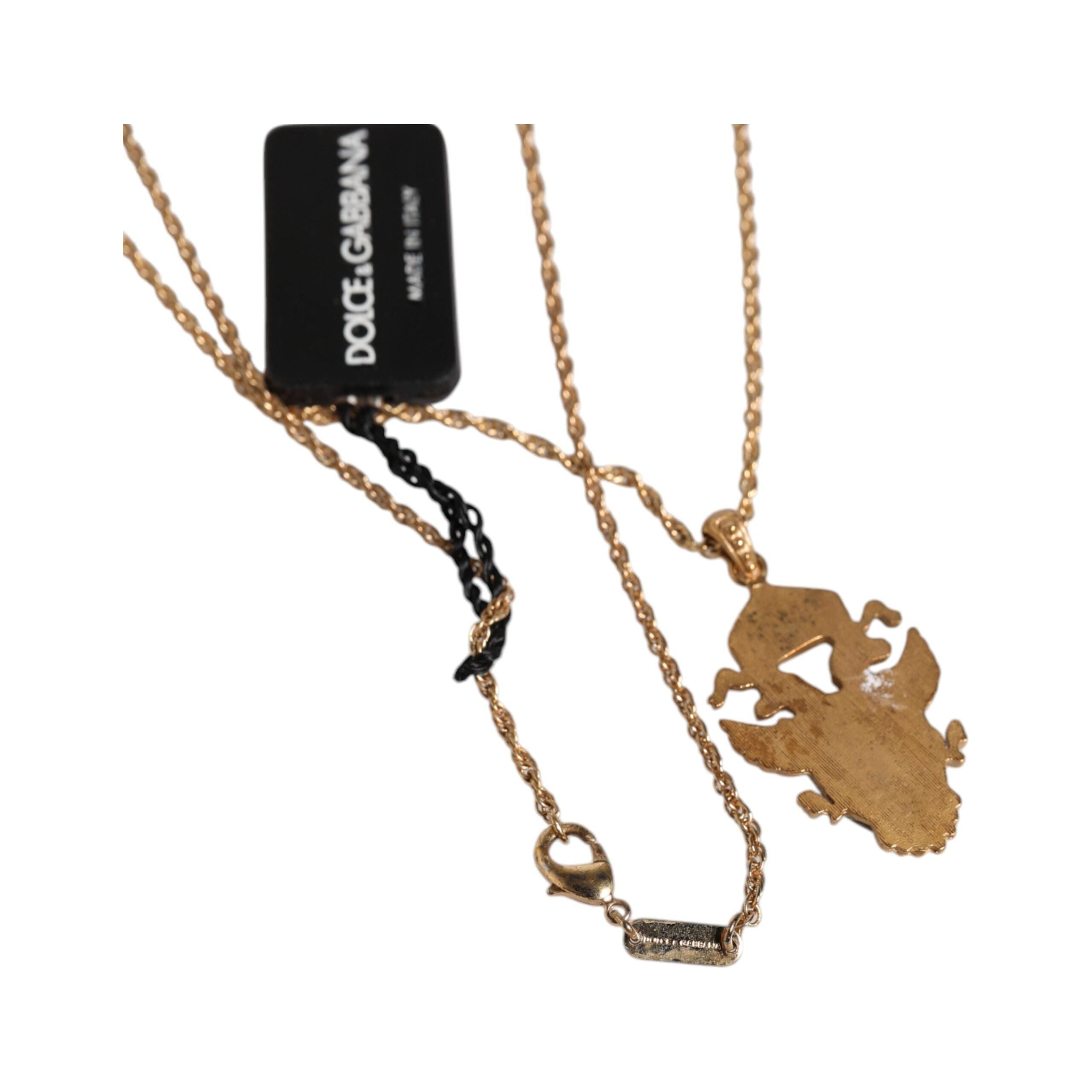 Dolce & Gabbana Gold Tone Brass Statement Necklace