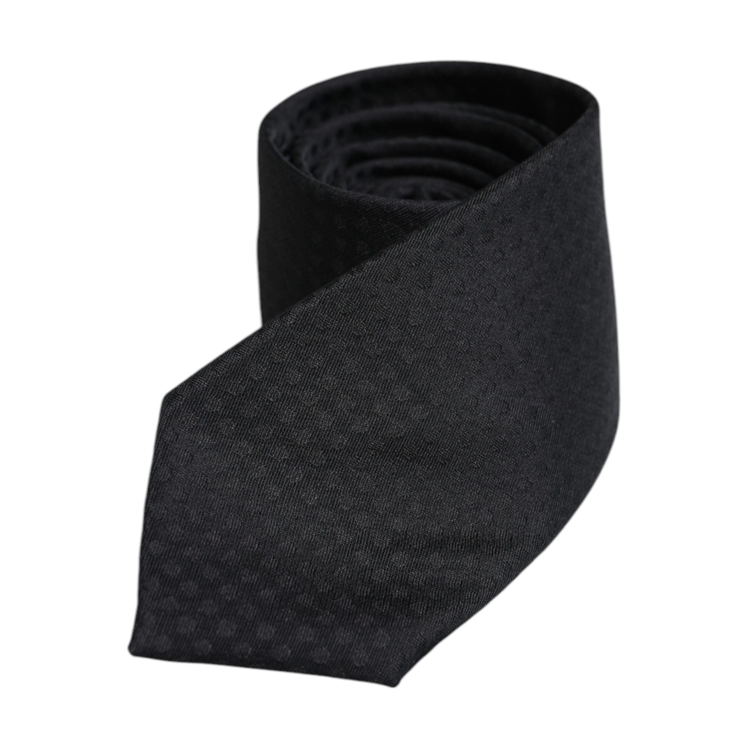 Dolce & Gabbana Black Silk Adjustable Necktie Tie