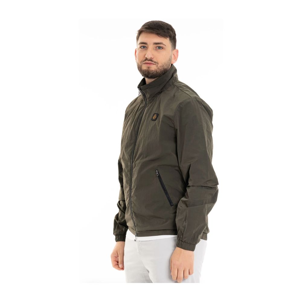 Refrigiwear Green Cotton Summer Jacket for Elevated Style