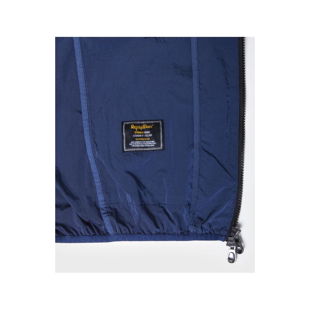 Refrigiwear Blue Cotton Summer Jacket for Elevated Style
