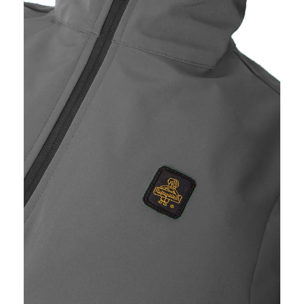 Refrigiwear Gray Nylon Vest for Elevated Urban Sophistication