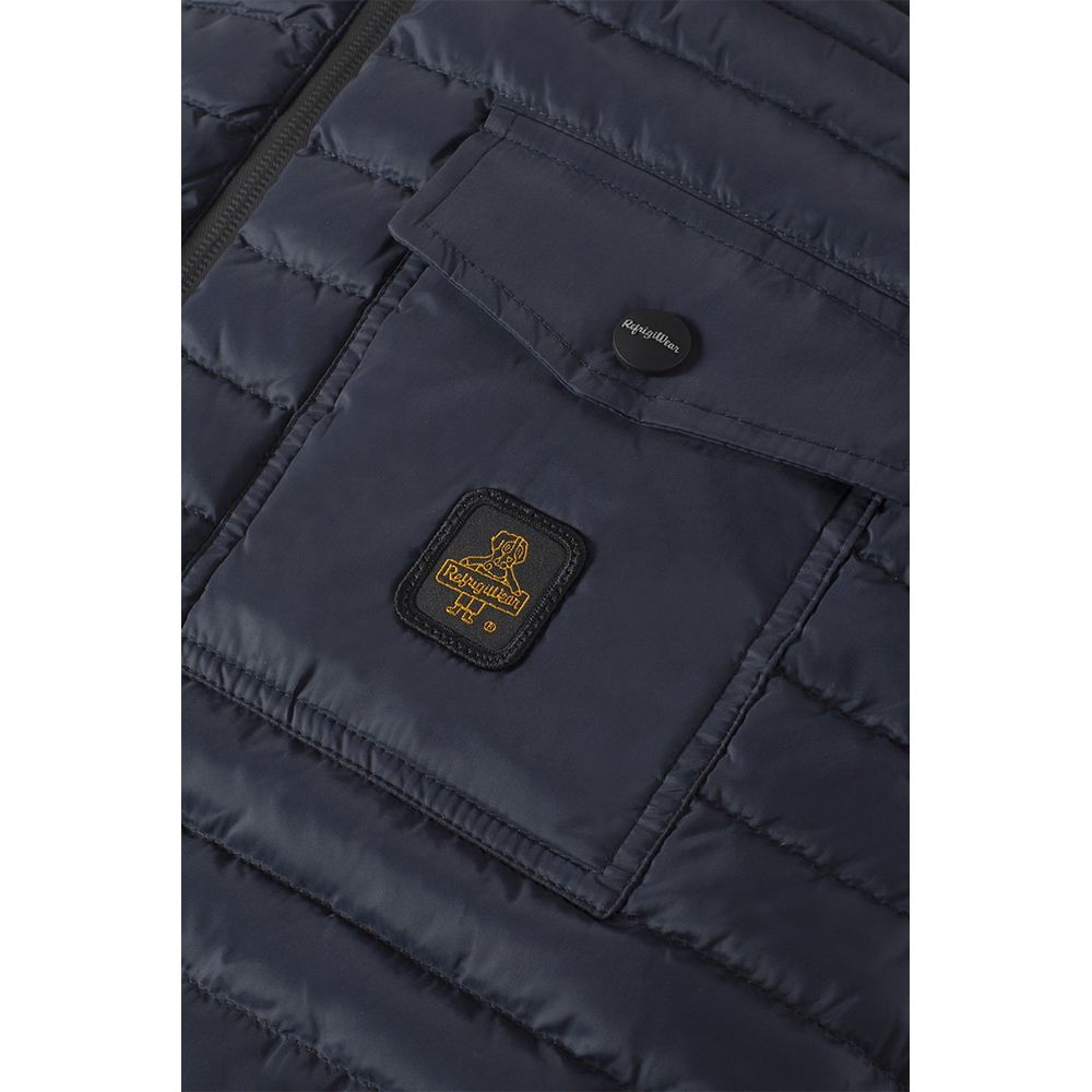 Refrigiwear Blue Nylon Vest for Elevated Layering
