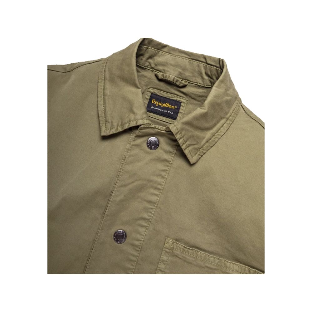 Refrigiwear Green Cotton Jacket for Elevated Outdoor Style