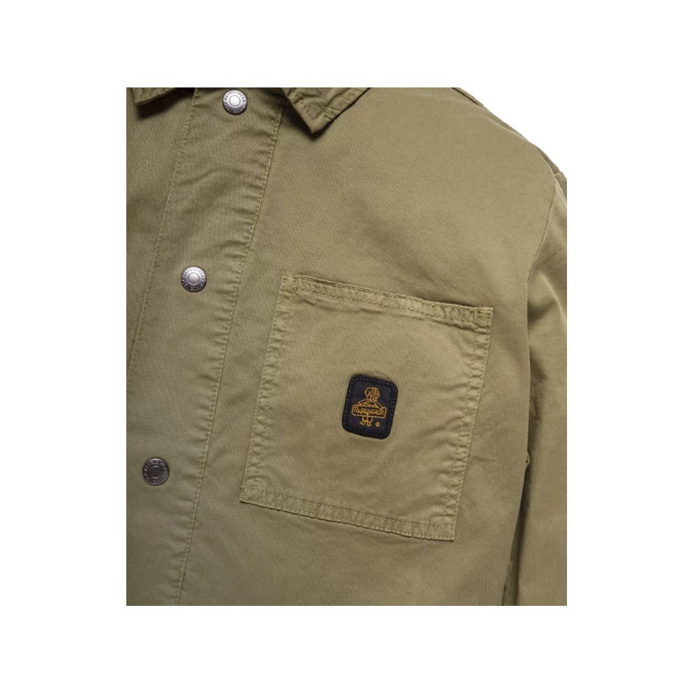 Refrigiwear Green Cotton Jacket for Elevated Outdoor Style