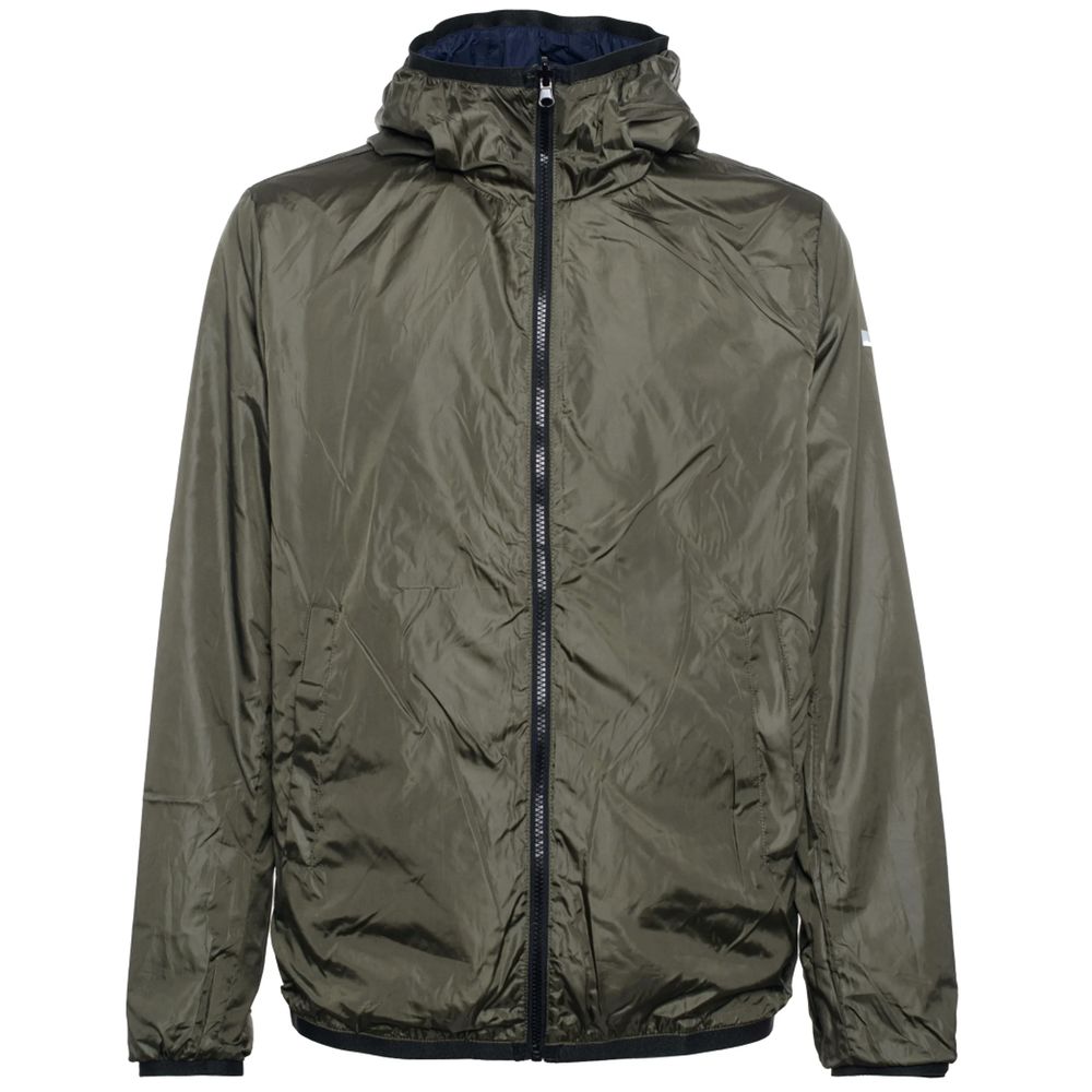 Refrigiwear Blue Nylon Jacket for Effortless Luxury Style