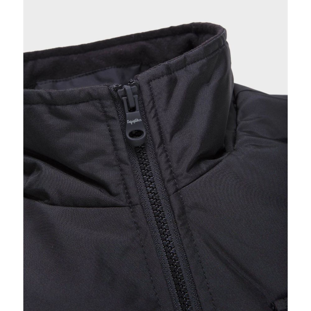 Refrigiwear Black Nylon Jacket - Effortless Urban Elegance