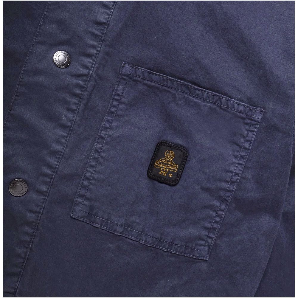 Refrigiwear Blue Cotton Jacket for Elevated Style