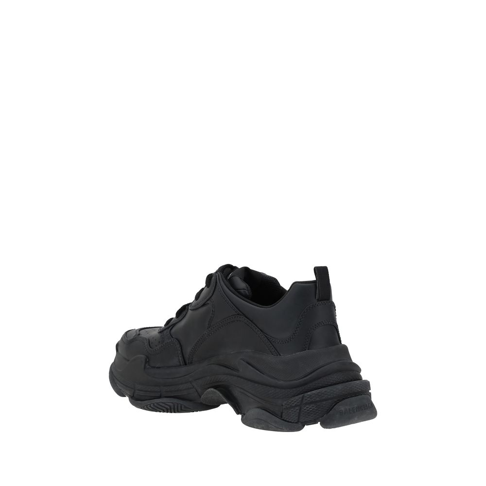 Balenciaga White Leather Triple S Sneakers - Iconic Luxury Footwear