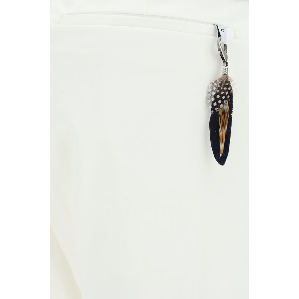 PT Torino Navy Cotton Pants - Elevated Elegance Redefined