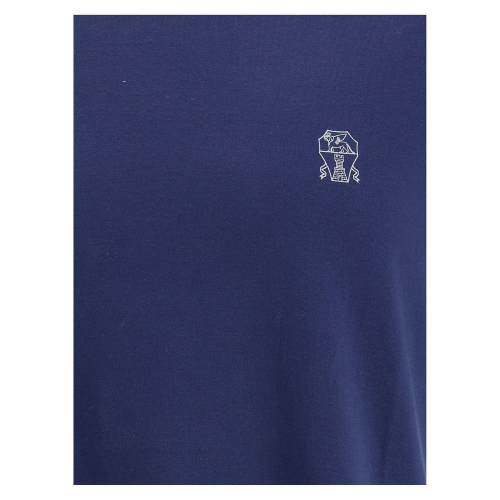 Brunello Cucinelli White Cotton T-Shirt for Effortless Elegance