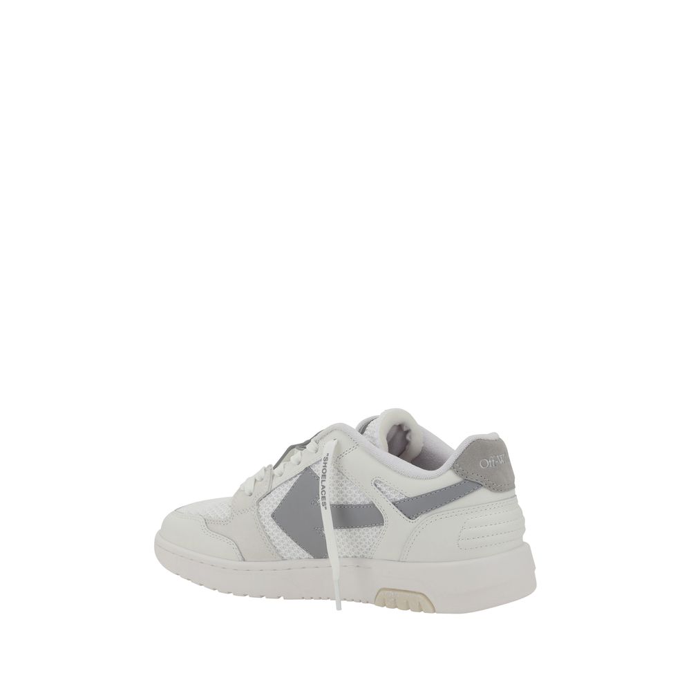 Off-White White Leather Out Of Office Sneakers For Elevated Style
