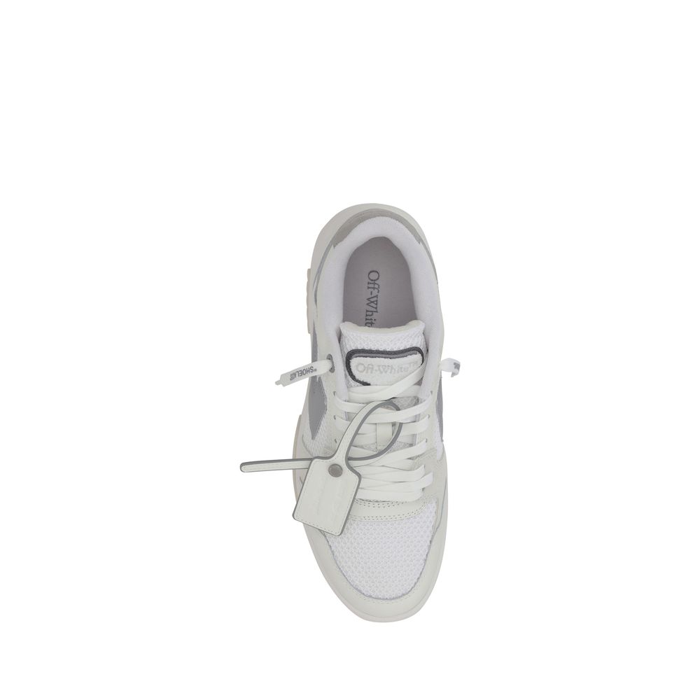 Off-White White Leather Out Of Office Sneakers For Elevated Style