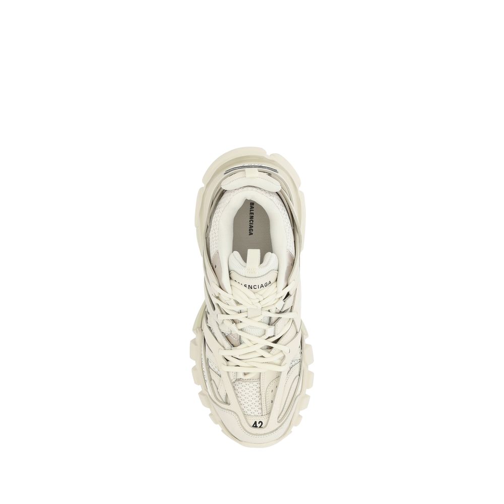 Balenciaga White Mesh Track Sneaker: Modern Luxury Footwear Elegance