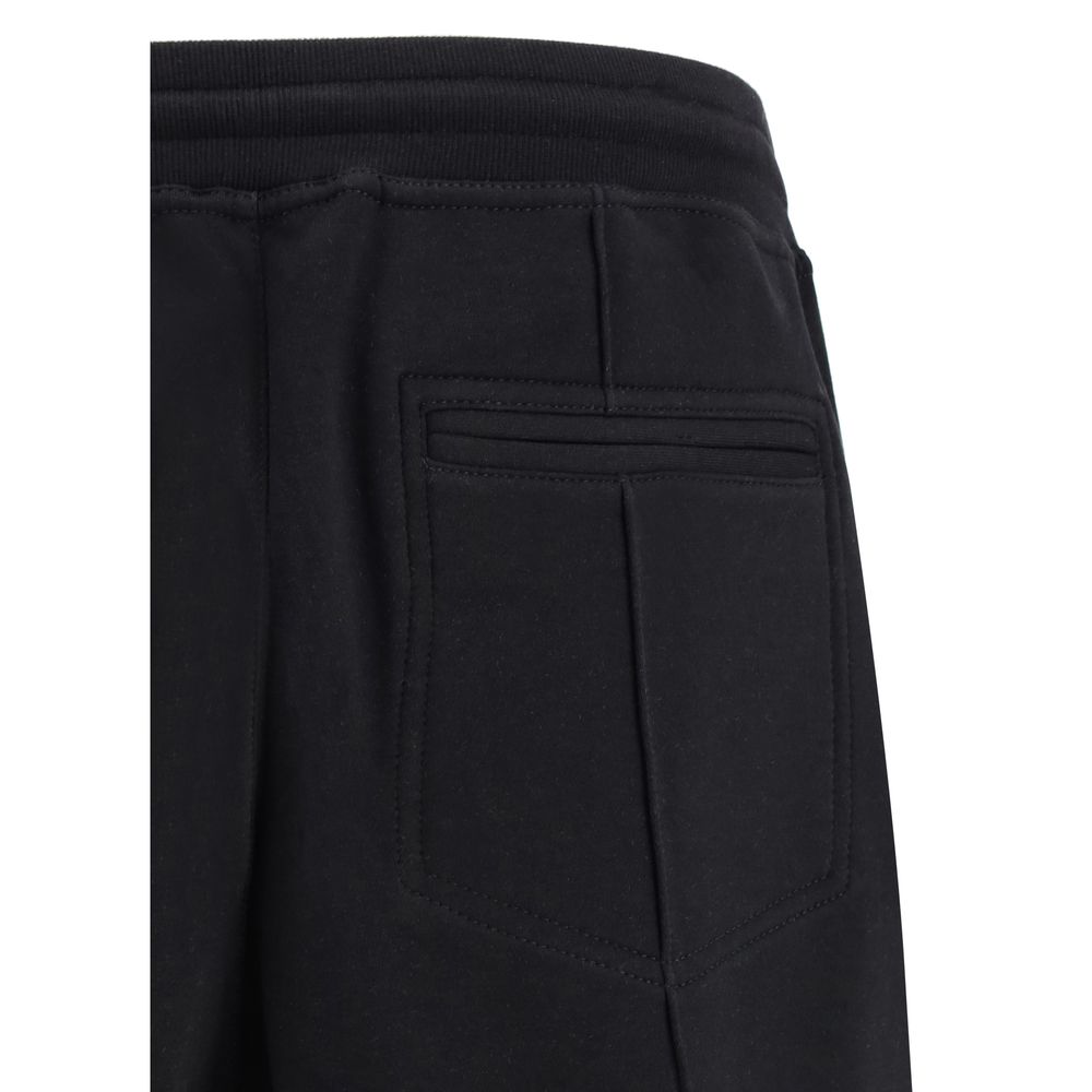 Brunello Cucinelli Grey Cashmere Sweatpants in Cotton Silk