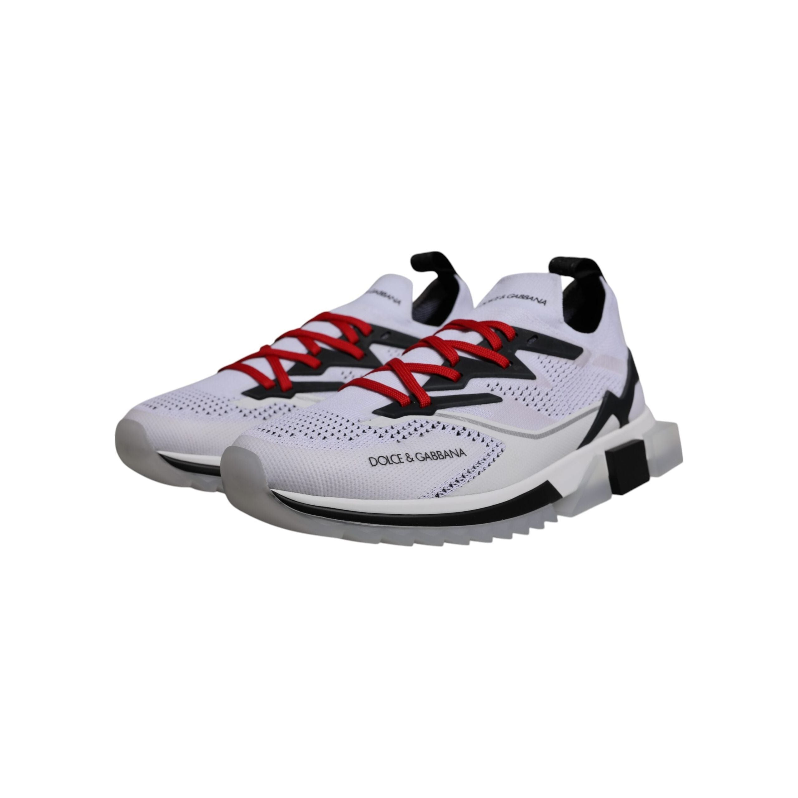 Dolce & Gabbana White Cotton Sport Stretch Sneakers Shoes