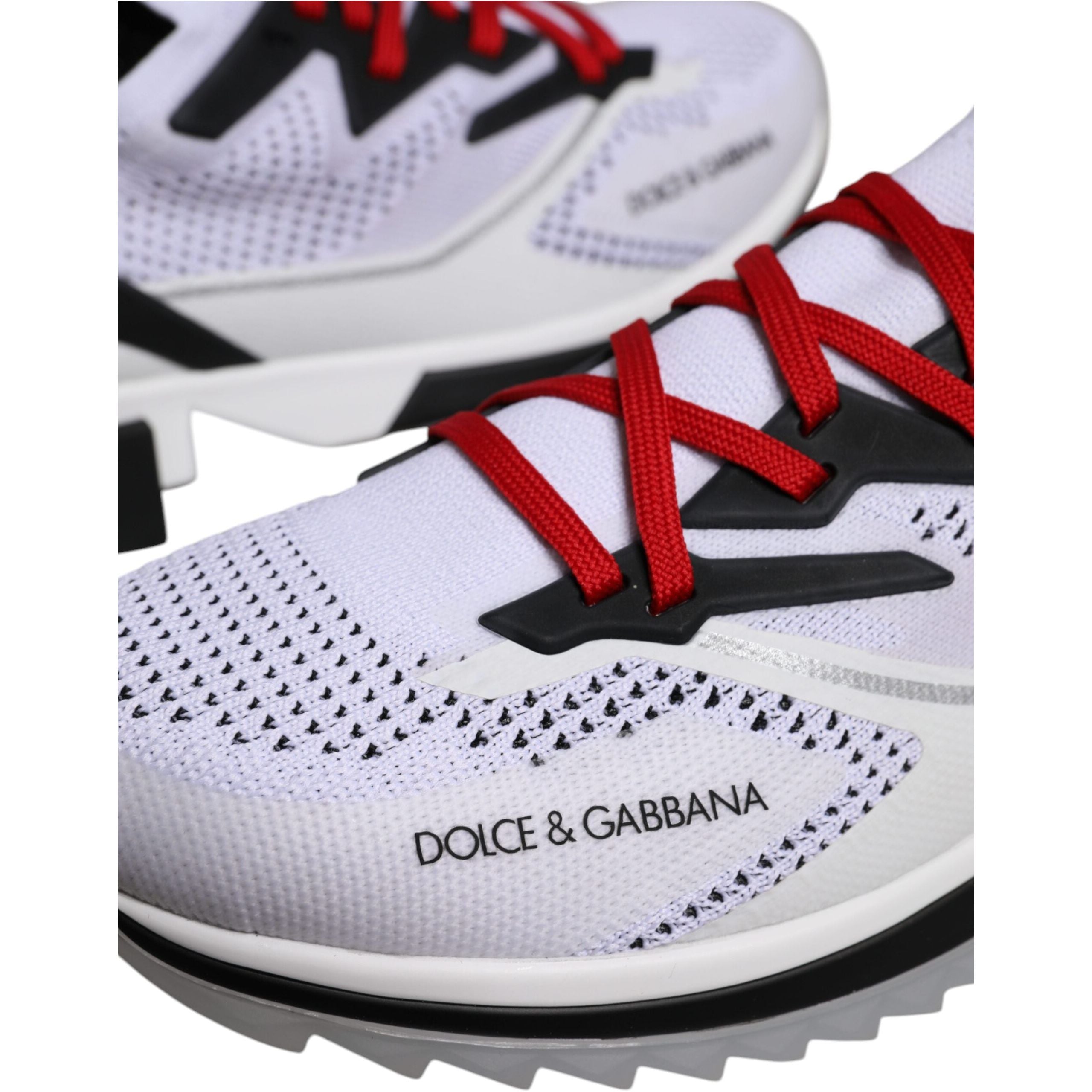 Dolce & Gabbana White Cotton Sport Stretch Sneakers Shoes