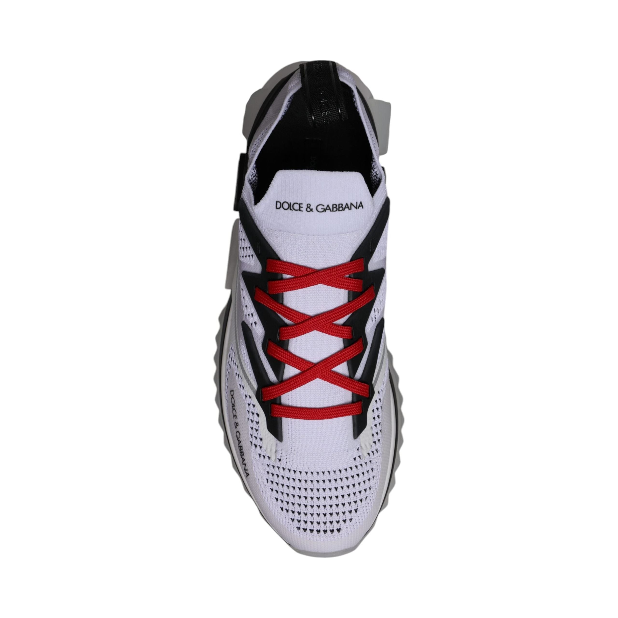 Dolce & Gabbana White Cotton Sport Stretch Sneakers Shoes