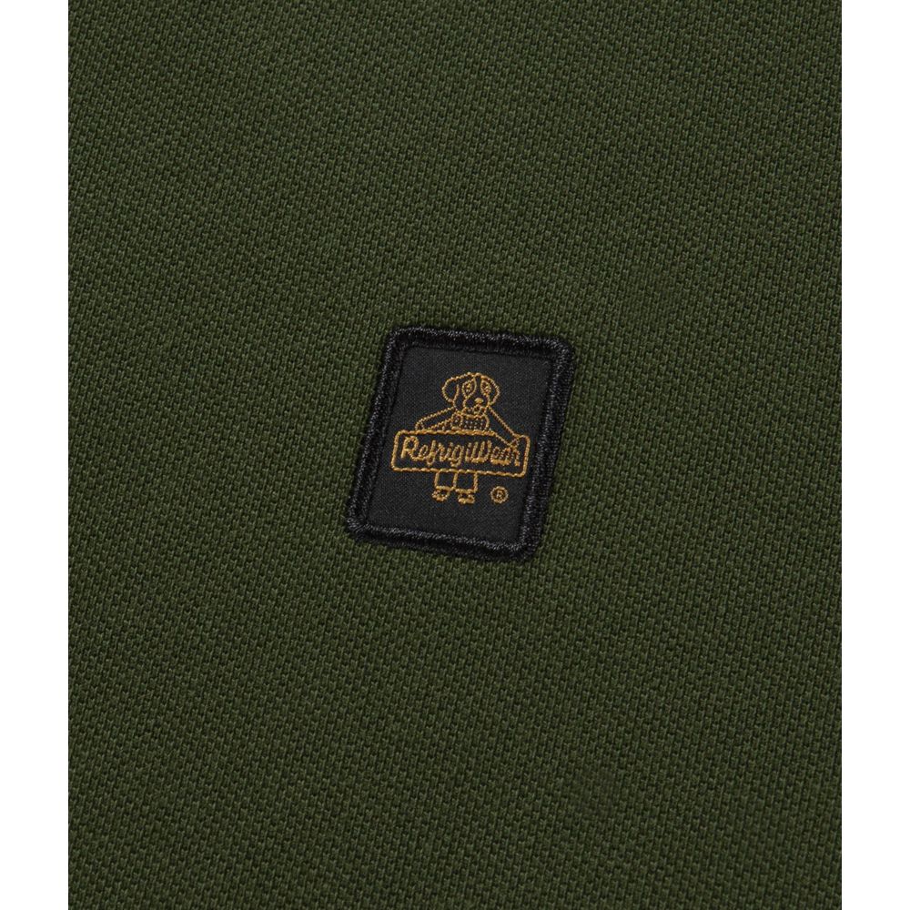 Refrigiwear Green Cotton Polo Shirt for Elevated Style