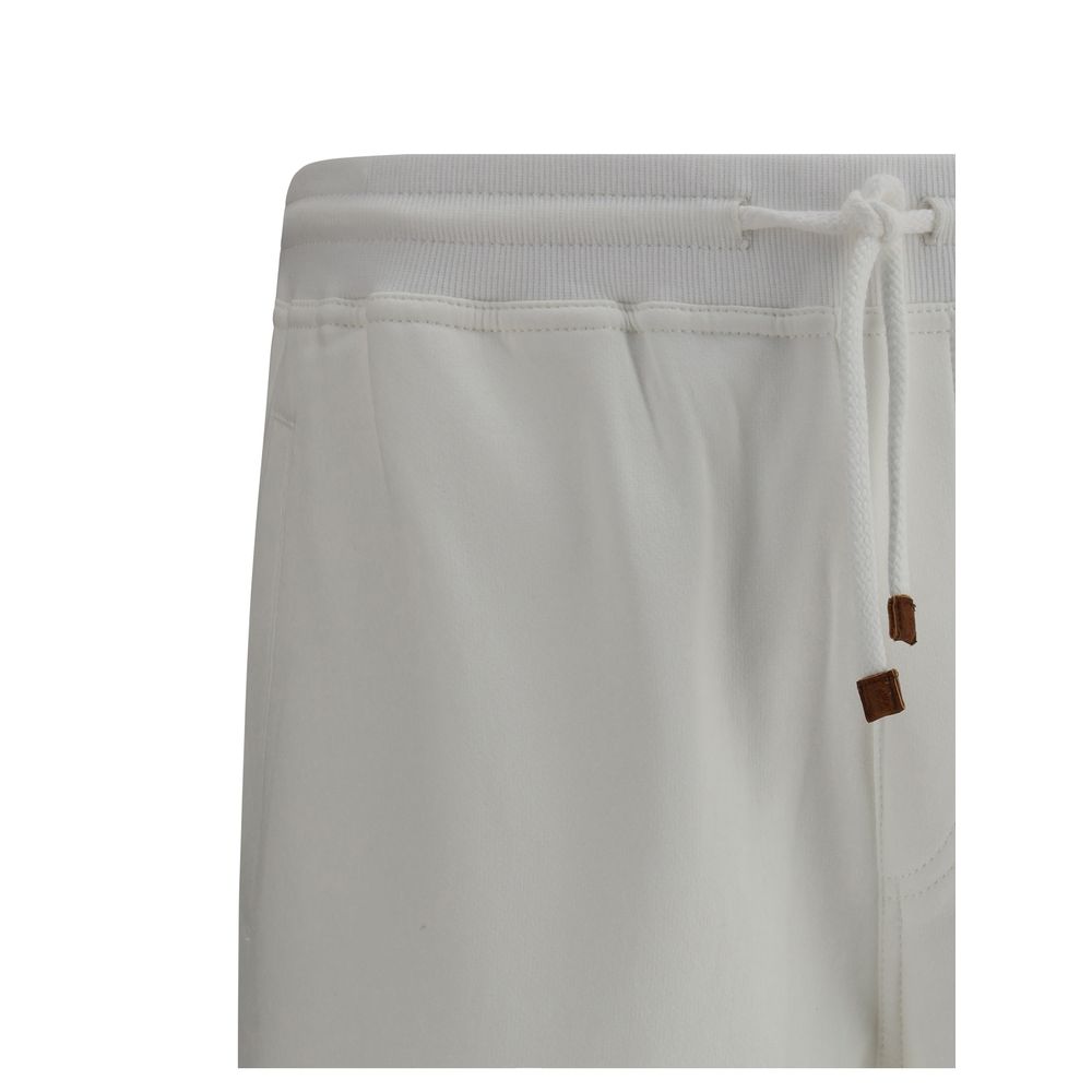 Brunello Cucinelli Grey Cotton Sweatpants for Elevated Style