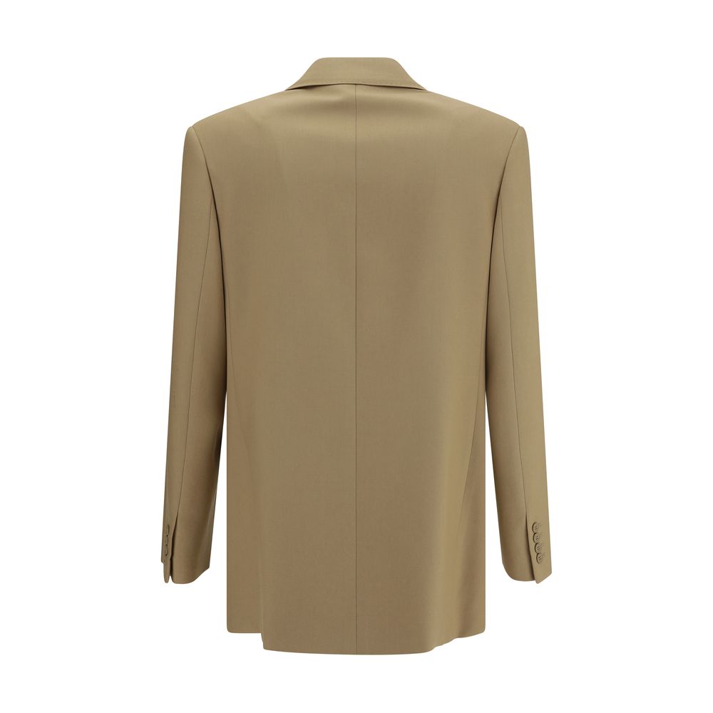 Saint Laurent Grey Wool Blazer Jacket for Effortless Elegance