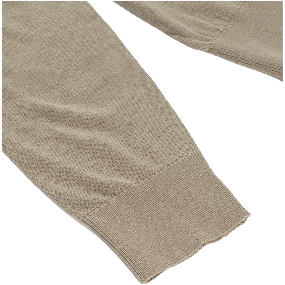 Refrigiwear Beige Linen Sweater for Effortless Sophistication