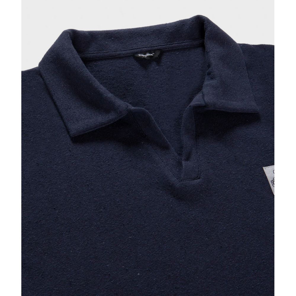 Refrigiwear Blue Cotton Polo Shirt for Elevated Style