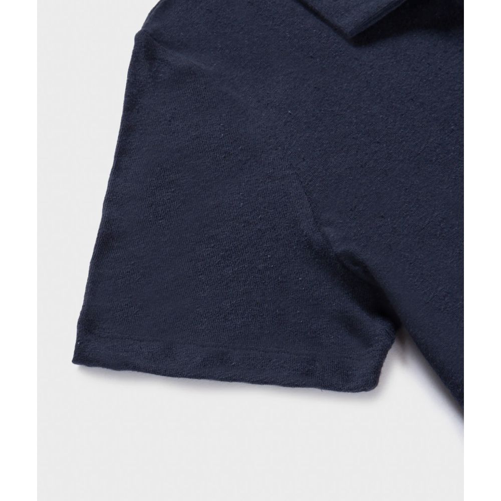 Refrigiwear Blue Cotton Polo Shirt for Elevated Style